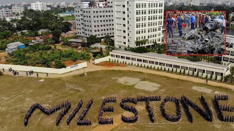 Milestone College students protest plane crash, issue 6-point demand