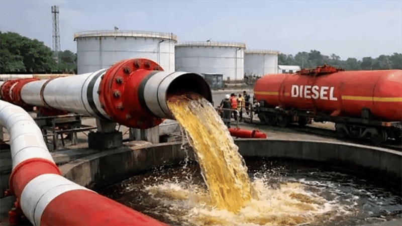 7,000 MT diesel arrive from India