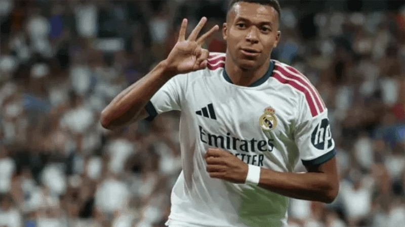 Mbappe hat-trick powers Real Madrid past Sociedad