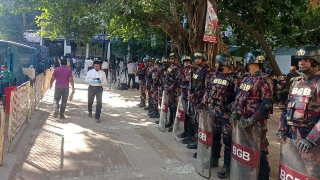 Security tightened around Dhaka Court ahead of verdict against Hasina, family