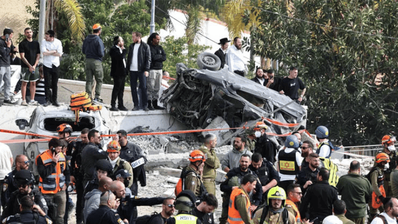 Six killed, 23 injured in Iranian missile strike on Israel