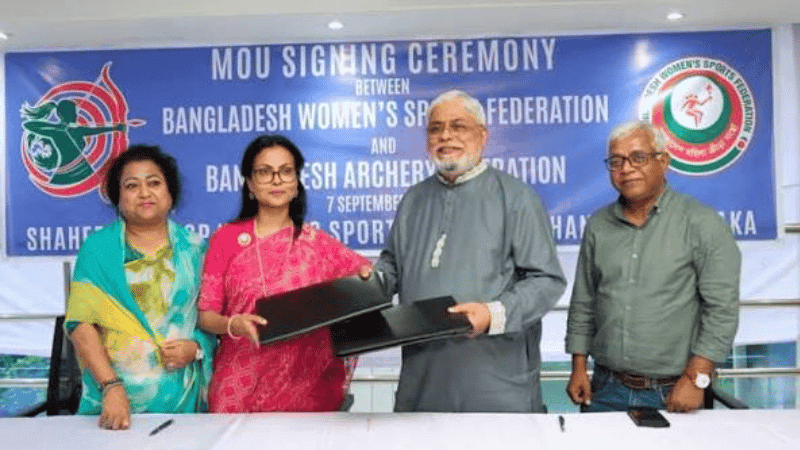 Women sports body archery federation sign MoU for girls’ archery training