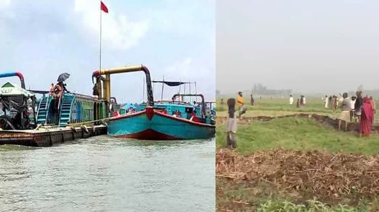 Six shot during protest against illegal sand extraction in Nabinagar