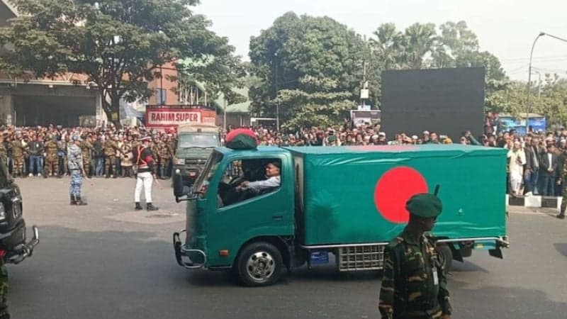 Khaleda Zia’s body reaches Jatiya Sangsad Bhaban's South Plaza