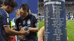 Argentines find Pickford's bottle: a clue for penalties!