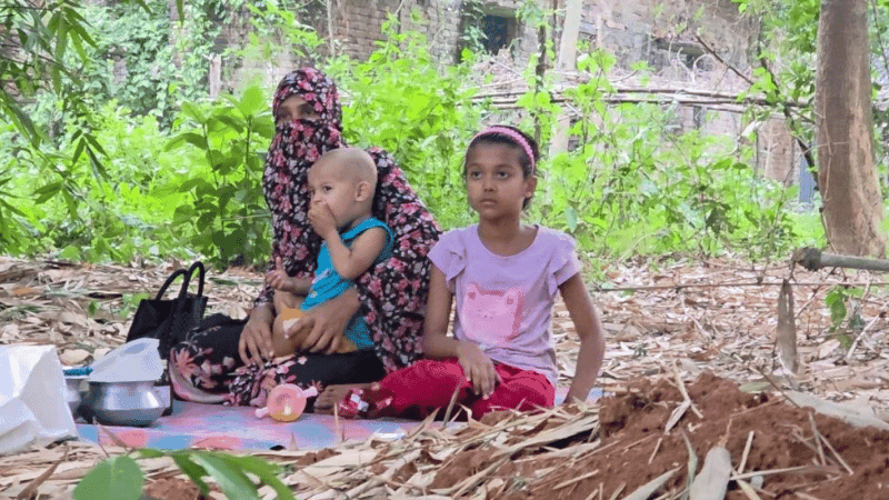 Widowed mother's shelter taking at husband’s grave with 2 kid sparks condemnation