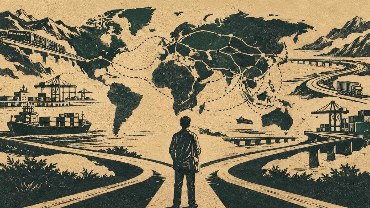 The world builds corridors but we stands at the crossroads