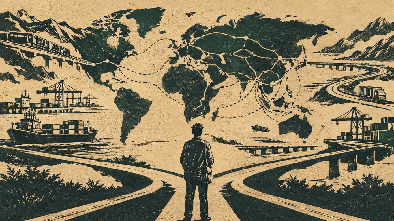 The world builds corridors but we stands at the crossroads