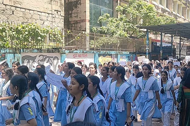 Teacher's suspension sparks protests at Viqarunnisa School