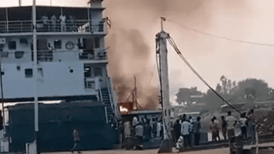 Fire breaks out on ferry after leaving Patuia ghat, passengers panic