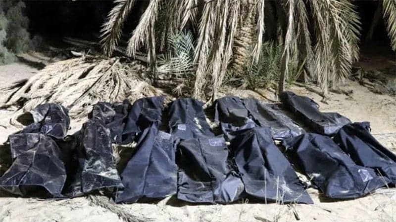 49 migrant, refugee bodies found in 2 mass graves in Libya