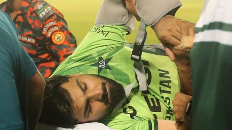 Pakistan fielder Hussain Talat hospitalised