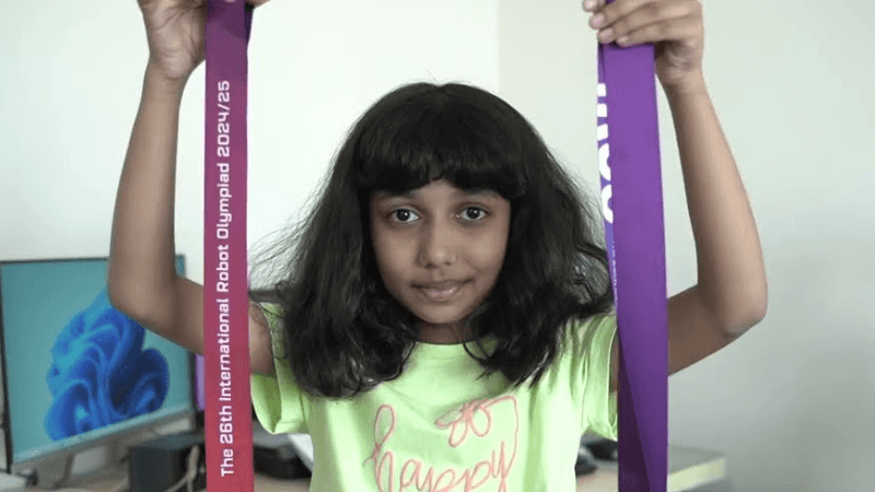 Arietti's triumph in int'l robot olympiad at Just 8