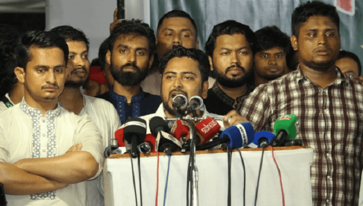 No election without July charter, says Nahid Islam