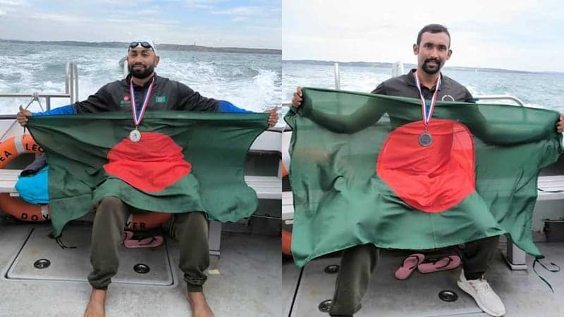 2 Bangladeshi swimmers cross English Channel after 37 years
