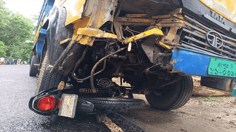 Three killed as truck rams motorcycle in Bagerhat