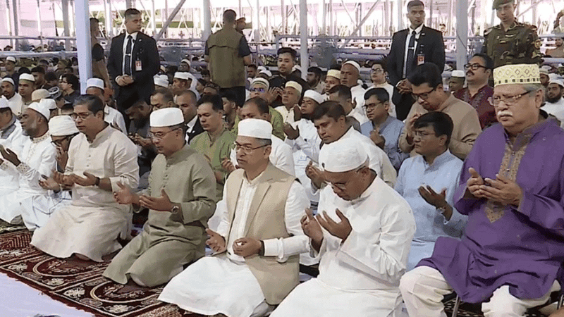 Main Eid-ul-Azha congregation held at National Eidgah in Dhaka