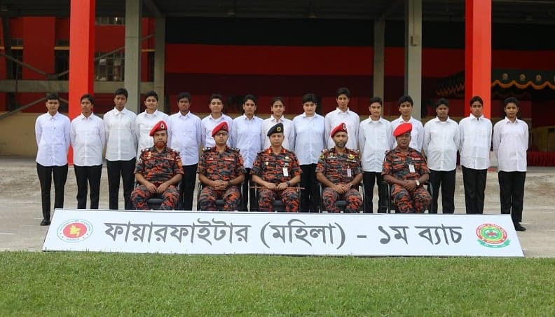 Bangladesh gets 15 female firefighters