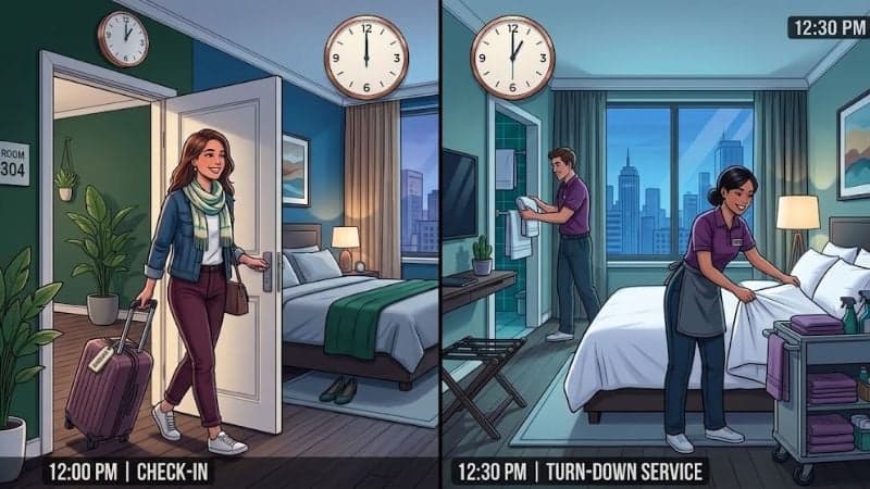 Why is hotel checkout usually at noon? The mystery behind a ‘one-night’ stay