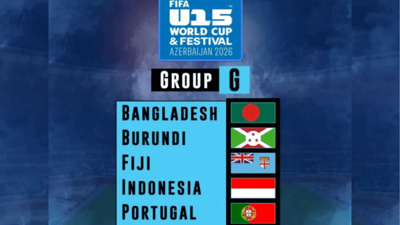 Bangladesh in same group with Portugal-Wales, 5 matches in 3 days