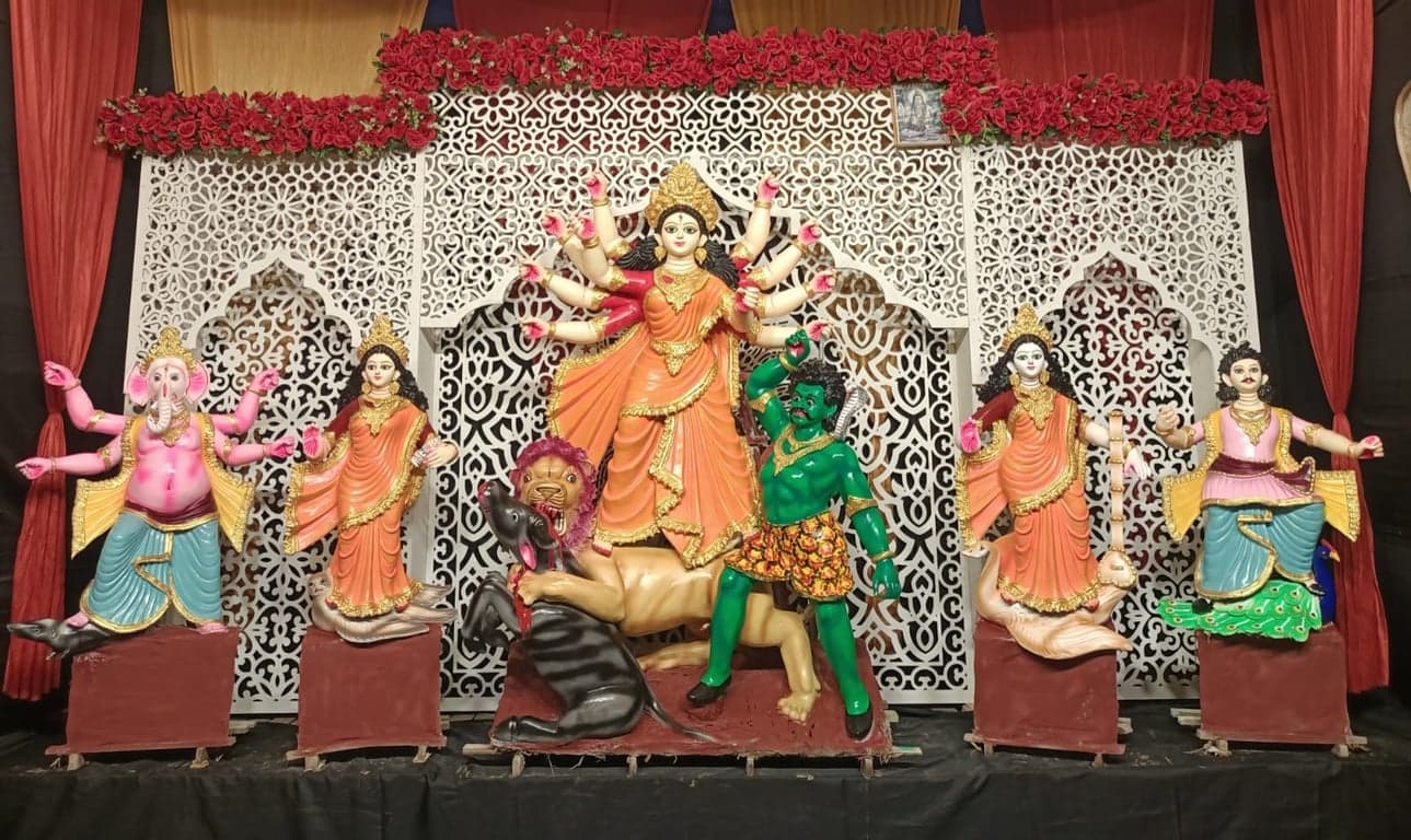 Durga Puja being celebrated with grand festivity in Cumilla