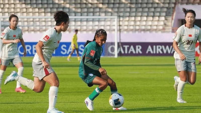 Bangladesh girls lose to China again in U-20 Asian Cup qualifiers