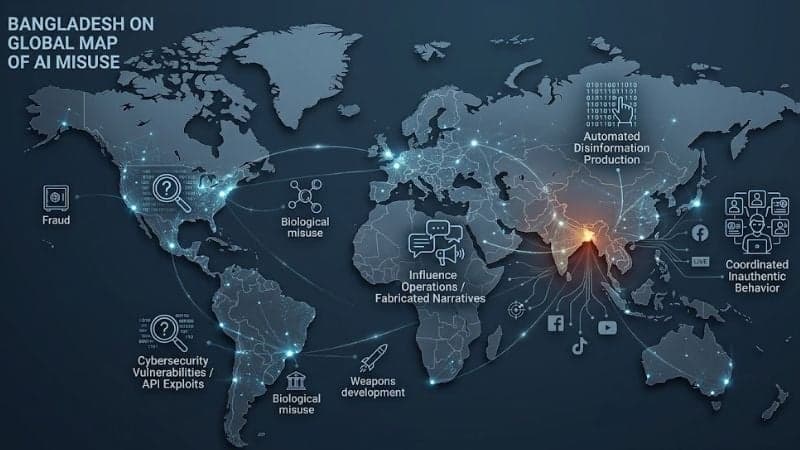 Bangladesh on global map of AI misuse