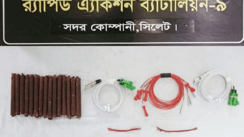 Explosives recovered in Sylhet during RAB-BGB joint operation