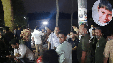 Khan Jahan shrine's crocodile this time drags minor into pond
