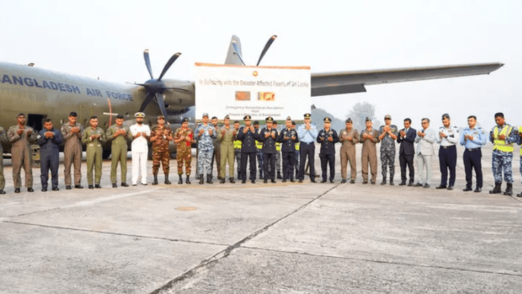 Bangladesh sends relief aid to cyclone and flood victims in Sri Lanka