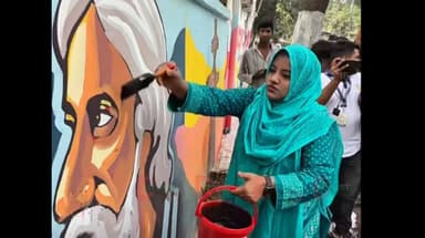 Tagore mural defaced in Dhaka, police fear provocation ahead of Durga Puja
