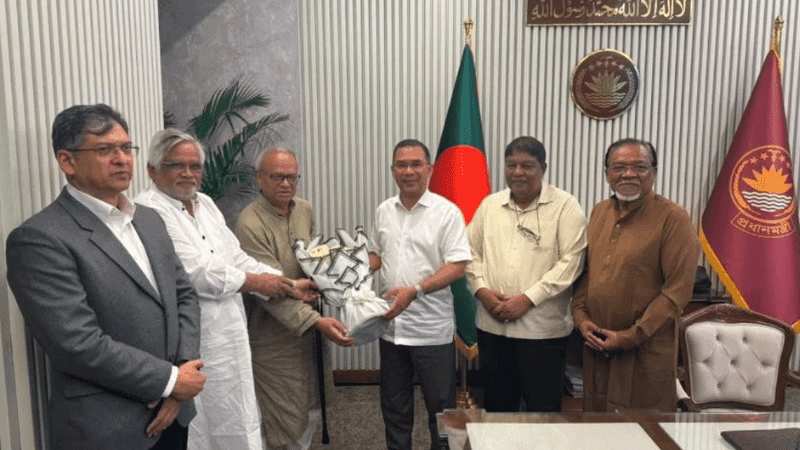 PM Tarique Rahman meets four newly appointed BNP Standing Committee members