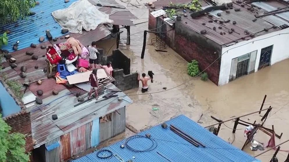 Severe flood hits Nepal again, 21 dead