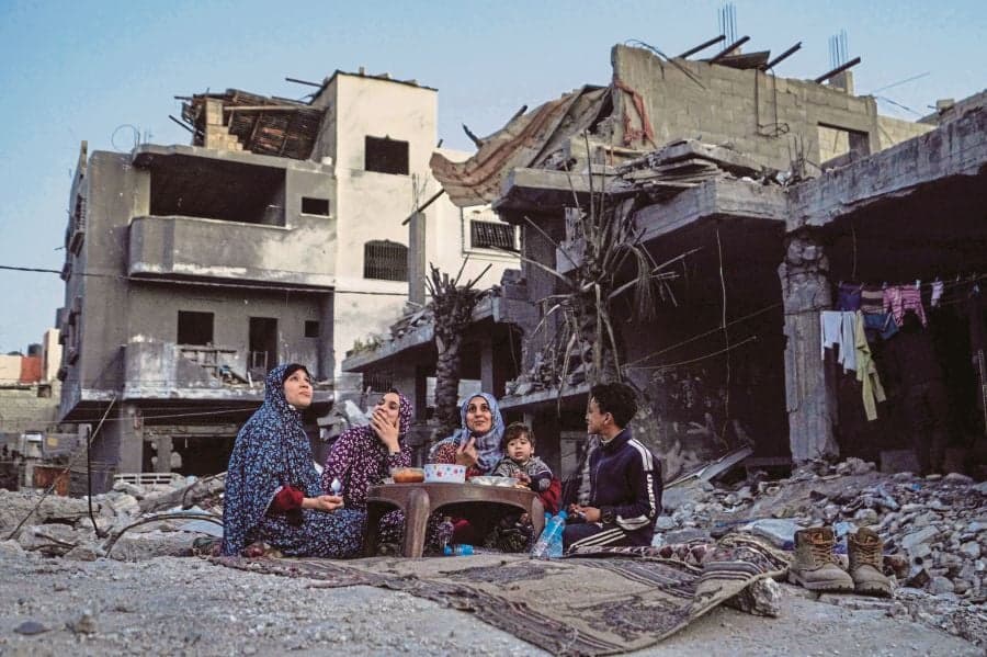 Ramadan is being observed in Gaza amidst the ruins