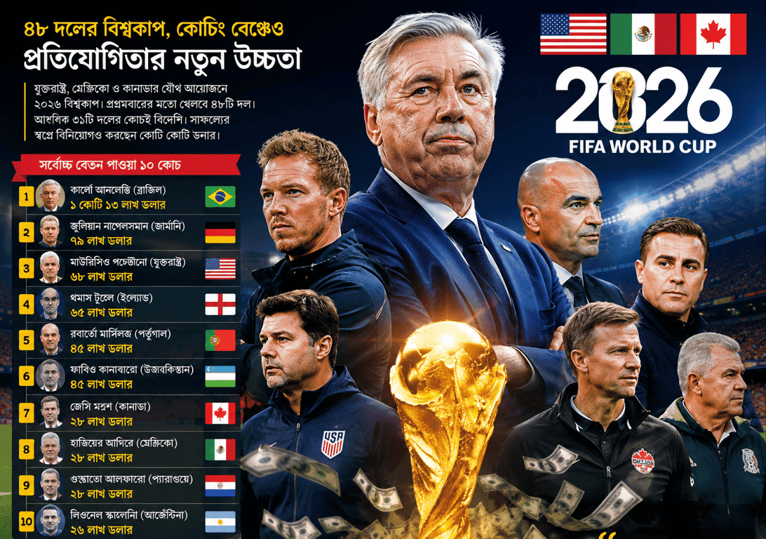 2026 World Cup coaches earn record-breaking millions