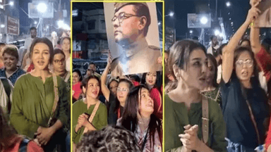 Jaya Ahsan joins Kolkata street protest for women's safety, draws mixed reactions