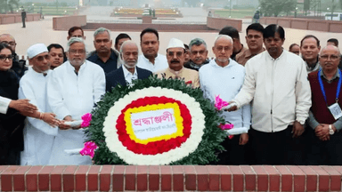 Moin Khan pays tribute at National Martyrs’ Memorial on behalf of Tarique Rahman