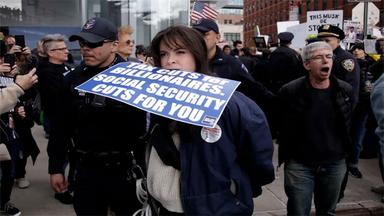 9 arrested as anti-Musk protests break out in New York