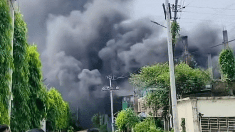 Fire at Furnace Oil Factory in Gazipur