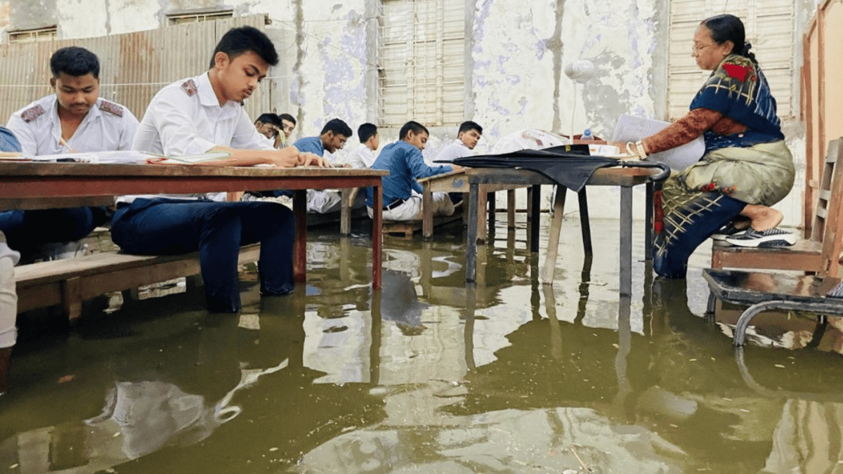 SSC examinees face severe hardship due to waterlogging in Cumilla