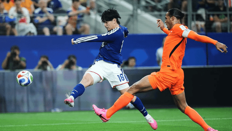 Goal rush right after the break, Japan-Netherlands level