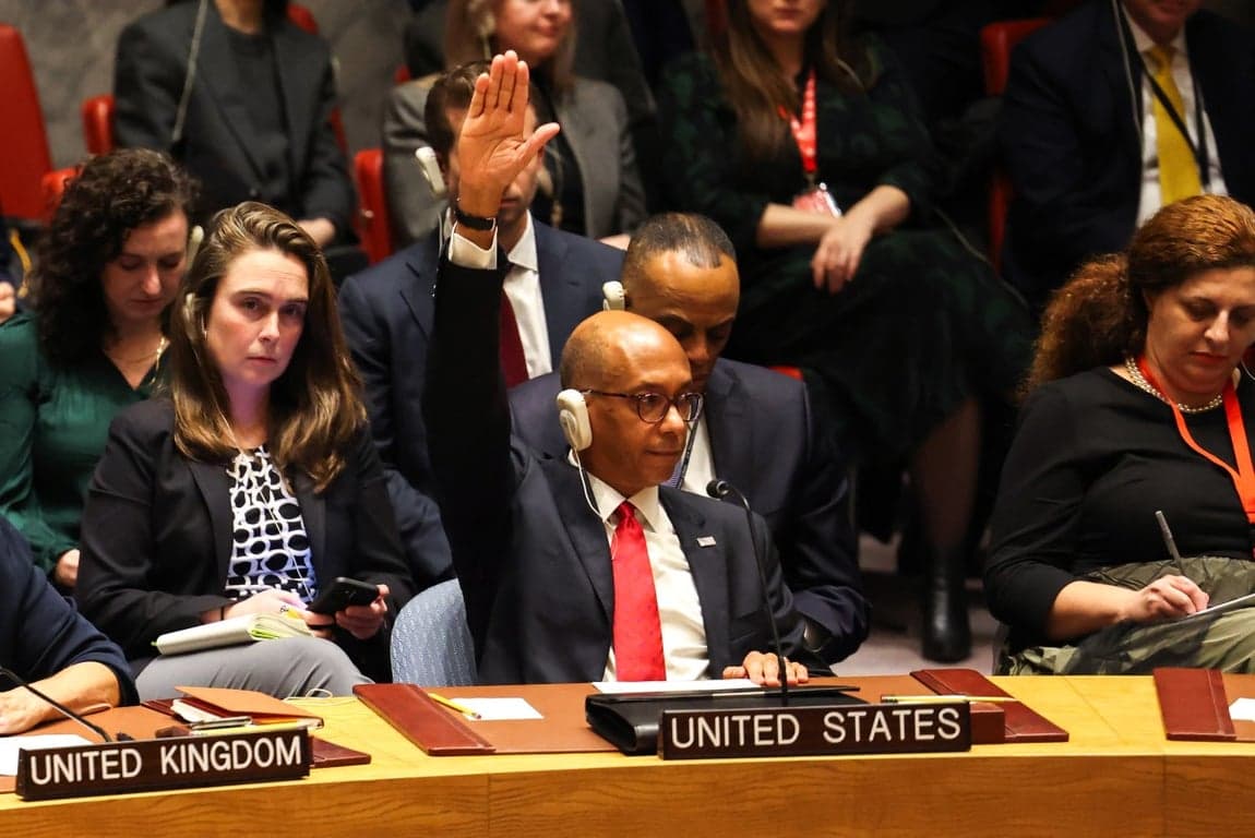 US vetoes UN Security Council resolution demanding for Gaza ceasefire