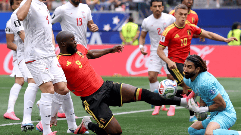 10-man Belgium resilient in stalemate with Iran