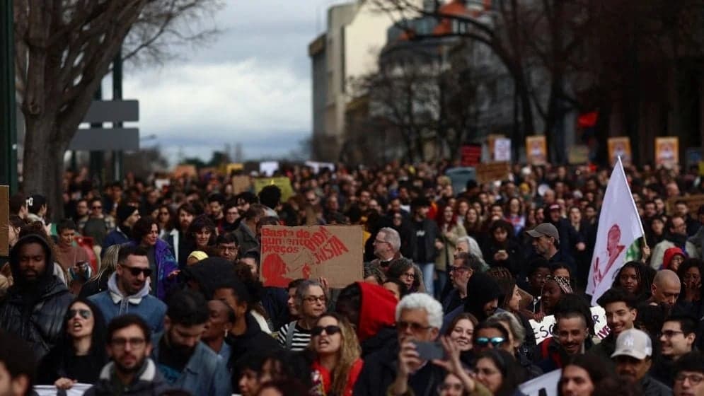 Cost-of-living protests bring hundreds of thousands onto streets in 4 European countries