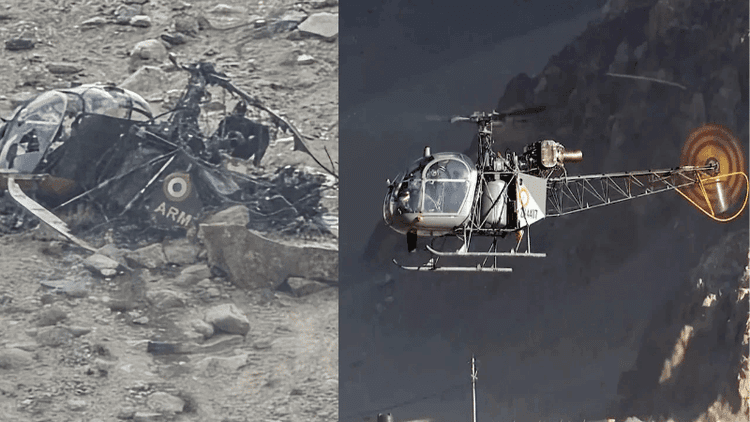 Indian army helicopter crashes in Ladakh, three officers survive by 'miracle'