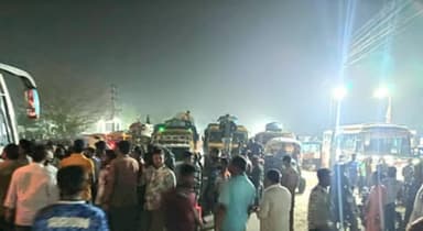 Fuel crisis: Road blocked, firecracker exploded in Thakurgaon