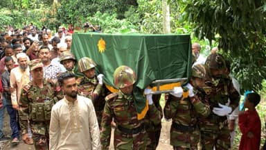 Soldier Tasnim Rifat buried with full military honours in Rajshahi