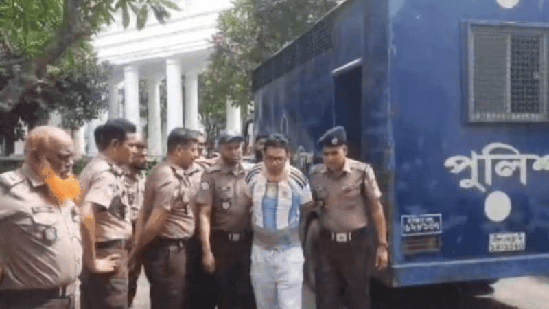 Zunaid Ahmed Palak appears in tribunal wearing Argentine jersey