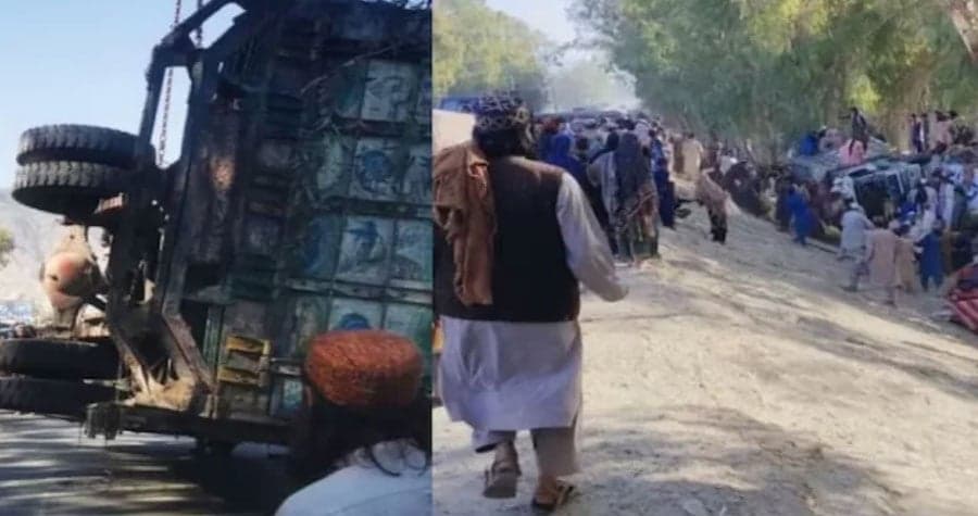 22 Afghan refugees killed as truck overturns after returning from Pakistan