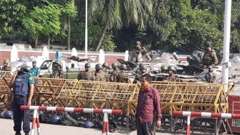 Tense situation prevailing around Bangabhaban